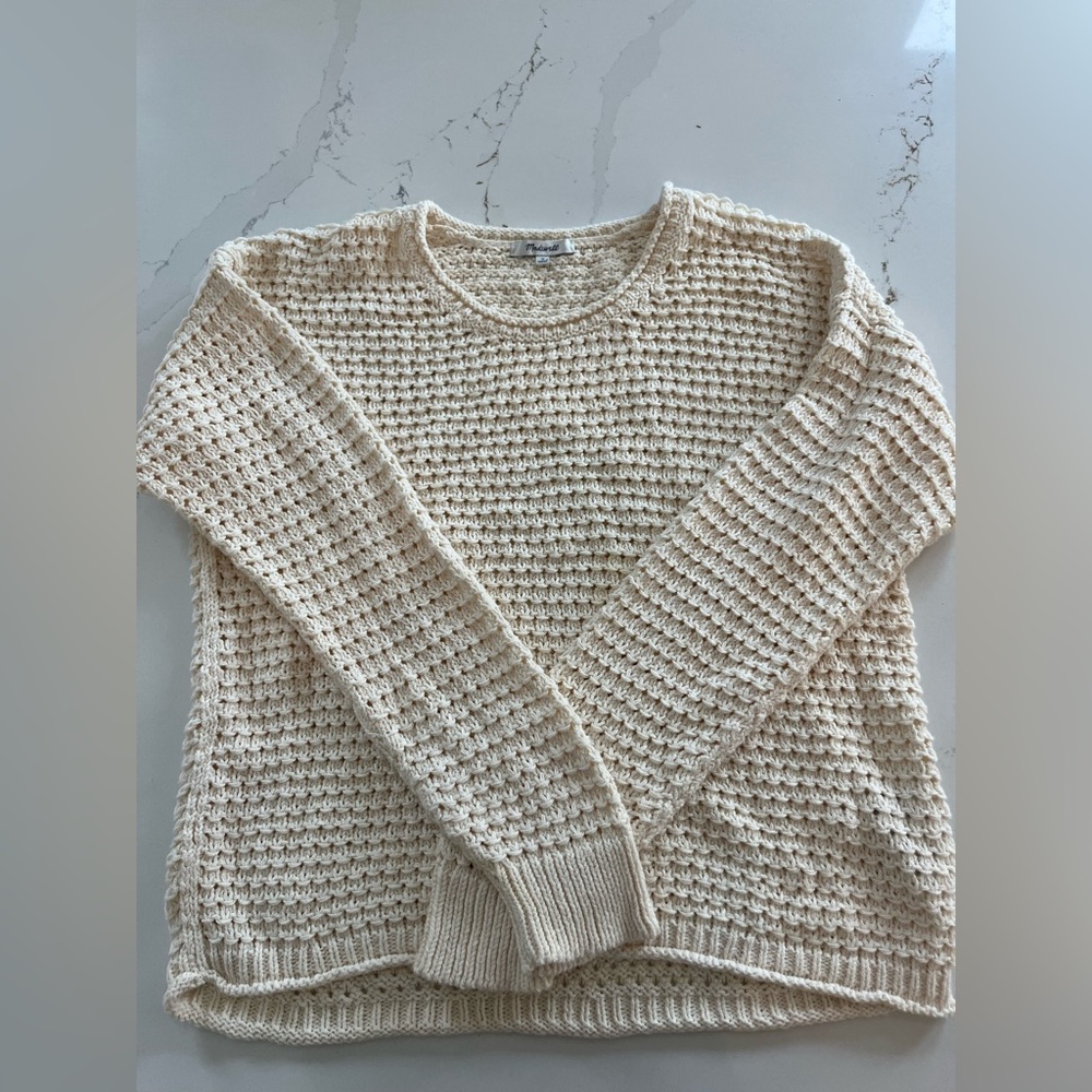 Madewell | Crochet Cotton Sweater | Off-White